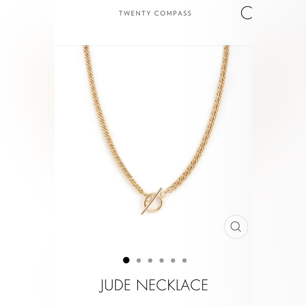 Twenty Compass Gold Jude chain necklace